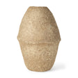Rundal Large Beige Paper Mache Vase by Mercana at Eve Furniture