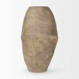 Rundal Large Gray Paper Mache Vase by Mercana at Eve Furniture