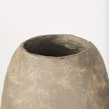 Rundal Large Gray Paper Mache Vase by Mercana at Eve Furniture