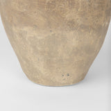 Rundal Large Gray Paper Mache Vase by Mercana at Eve Furniture
