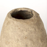 Rundal Small Beige Paper Mache Vase by Mercana at Eve Furniture