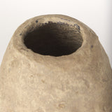 Rundal Small Beige Paper Mache Vase by Mercana at Eve Furniture
