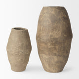 Rundal Small Gray Paper Mache Vase by Mercana at Eve Furniture
