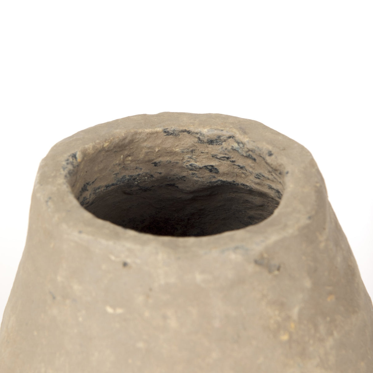 Rundal Small Gray Paper Mache Vase by Mercana at Eve Furniture
