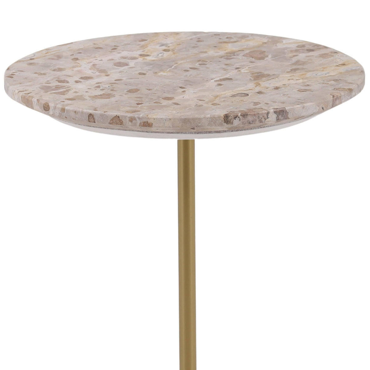 Rune Side Table, Beige by Dovetail at Eve Furniture