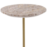 Rune Side Table, Beige by Dovetail at Eve Furniture