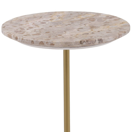 Rune Side Table, Beige by Dovetail at Eve Furniture