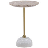 Rune Side Table, Beige by Dovetail at Eve Furniture
