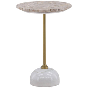 Rune Side Table, Beige by Dovetail at Eve Furniture