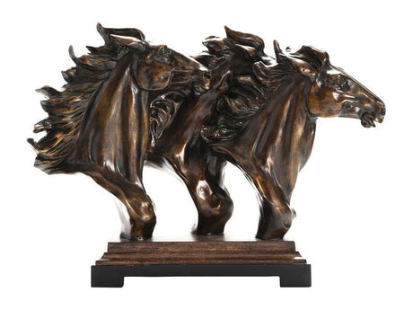 Running Bronze Free Statue by Crestview at Eve Furniture