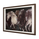 Running Wild - Quick by Mercana Studio Hand Embellished Textured Framed Art Print Matted under Glass by Mercana at Eve Furniture