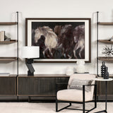 Running Wild - Quick by Mercana Studio Hand Embellished Textured Framed Art Print Matted under Glass by Mercana at Eve Furniture