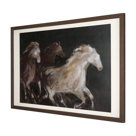 Running Wild - Speed by Mercana Studio Hand Embellished Textured Framed Art Print Matted under Glass by Mercana at Eve Furniture
