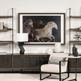 Running Wild - Speed by Mercana Studio Hand Embellished Textured Framed Art Print Matted under Glass by Mercana at Eve Furniture