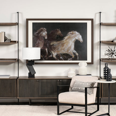Running Wild - Speed by Mercana Studio Hand Embellished Textured Framed Art Print Matted under Glass by Mercana at Eve Furniture