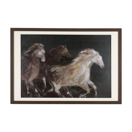 Running Wild - Speed by Mercana Studio Hand Embellished Textured Framed Art Print Matted under Glass by Mercana at Eve Furniture