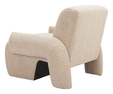 Rura Heathered Beige Accent Chair by Zuomod at Eve Furniture