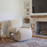 Rura Heathered Beige Accent Chair by Zuomod at Eve Furniture