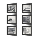 Rural Rows (Set of 6) by The Chelsea Collection Textured Framed Art Print Matted under Glass by Mercana at Eve Furniture