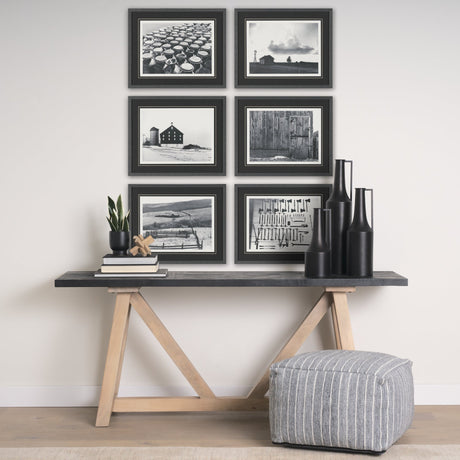 Rural Rows (Set of 6) by The Chelsea Collection Textured Framed Art Print Matted under Glass by Mercana at Eve Furniture