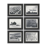 Rural Rows (Set of 6) by The Chelsea Collection Textured Framed Art Print Matted under Glass by Mercana at Eve Furniture