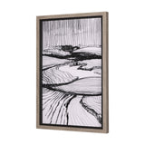 Rural Sketch-I by Mercana Studio a Hand Embellished Textured Framed Art Print by Mercana at Eve Furniture