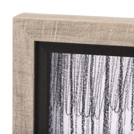 Rural Sketch-I by Mercana Studio a Hand Embellished Textured Framed Art Print by Mercana at Eve Furniture