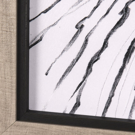 Rural Sketch-I by Mercana Studio a Hand Embellished Textured Framed Art Print by Mercana at Eve Furniture