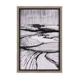 Rural Sketch-I by Mercana Studio a Hand Embellished Textured Framed Art Print by Mercana at Eve Furniture