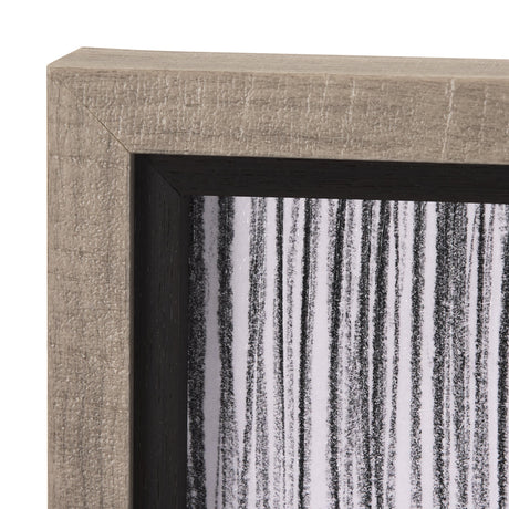 Rural Sketch-II by Mercana Studio a Hand Embellished Textured Framed Art Print by Mercana at Eve Furniture
