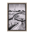 Rural Sketch-II by Mercana Studio a Hand Embellished Textured Framed Art Print by Mercana at Eve Furniture