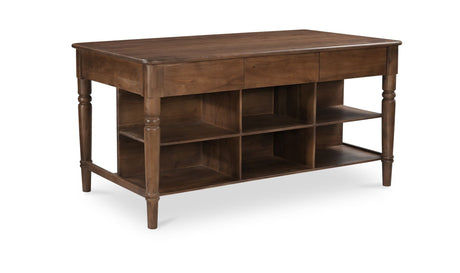 Russet Kitchen Island Brown by Moe's Home at Eve Furniture