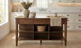 Russet Kitchen Island Brown by Moe's Home at Eve Furniture