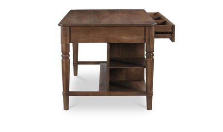 Russet Kitchen Island Brown by Moe's Home at Eve Furniture