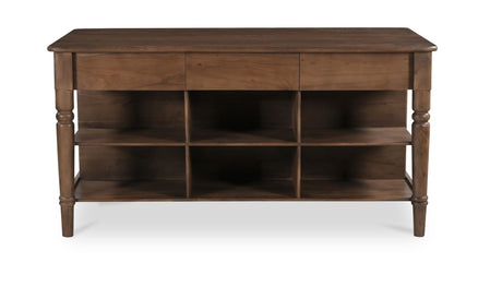Russet Kitchen Island Brown by Moe's Home at Eve Furniture