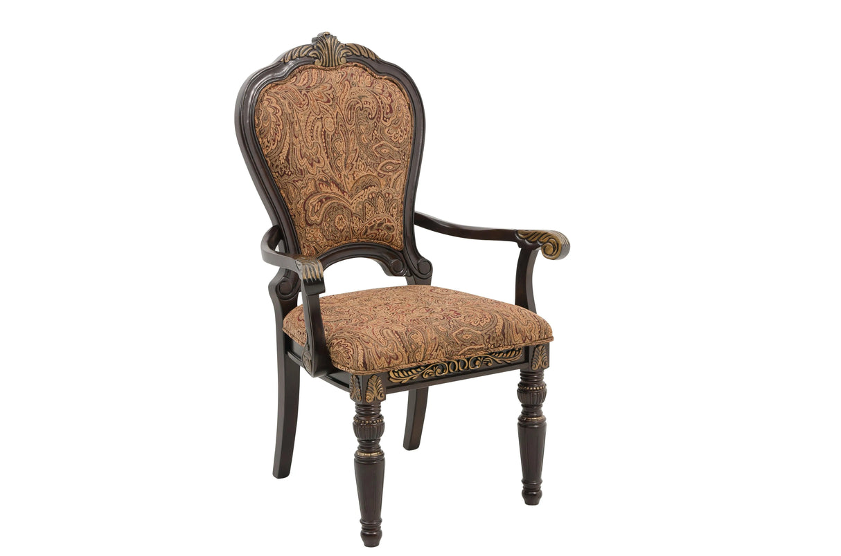 Russian Hill Warm Cherry Arm Chair, Set of 2 by Homelegance at Eve Furniture