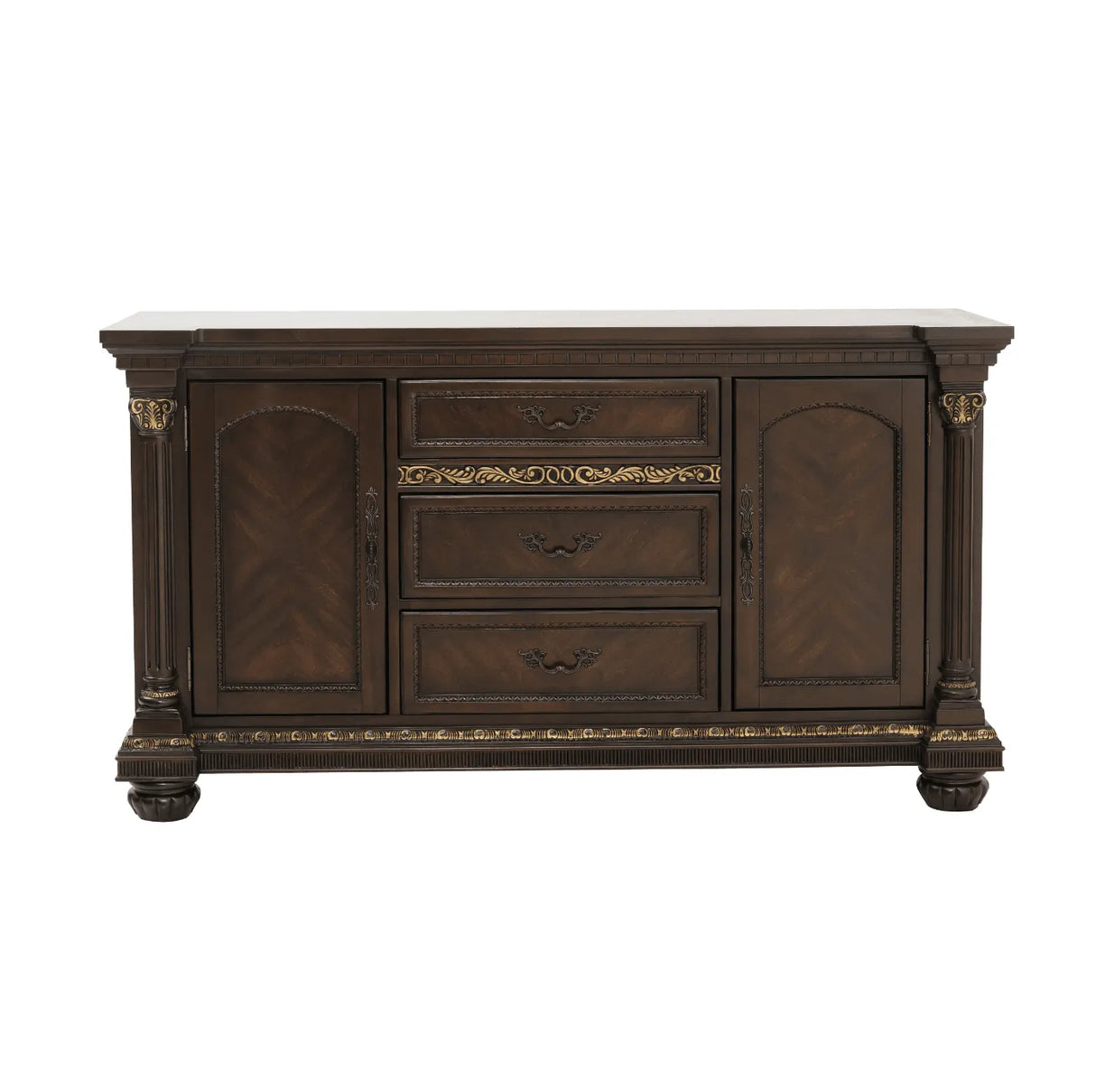 Russian Hill Warm Cherry Buffet by Homelegance at Eve Furniture