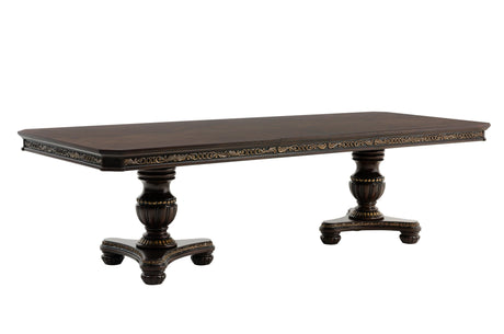 Russian Hill Warm Cherry Extendable Dining Set by Homelegance at Eve Furniture