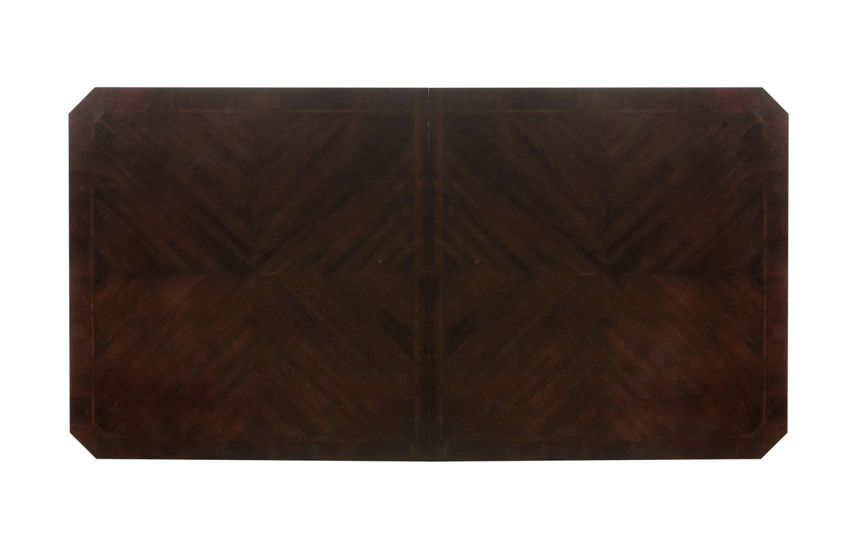Russian Hill Warm Cherry Extendable Dining Table by Homelegance at Eve Furniture