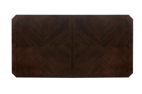 Russian Hill Warm Cherry Extendable Dining Table by Homelegance at Eve Furniture