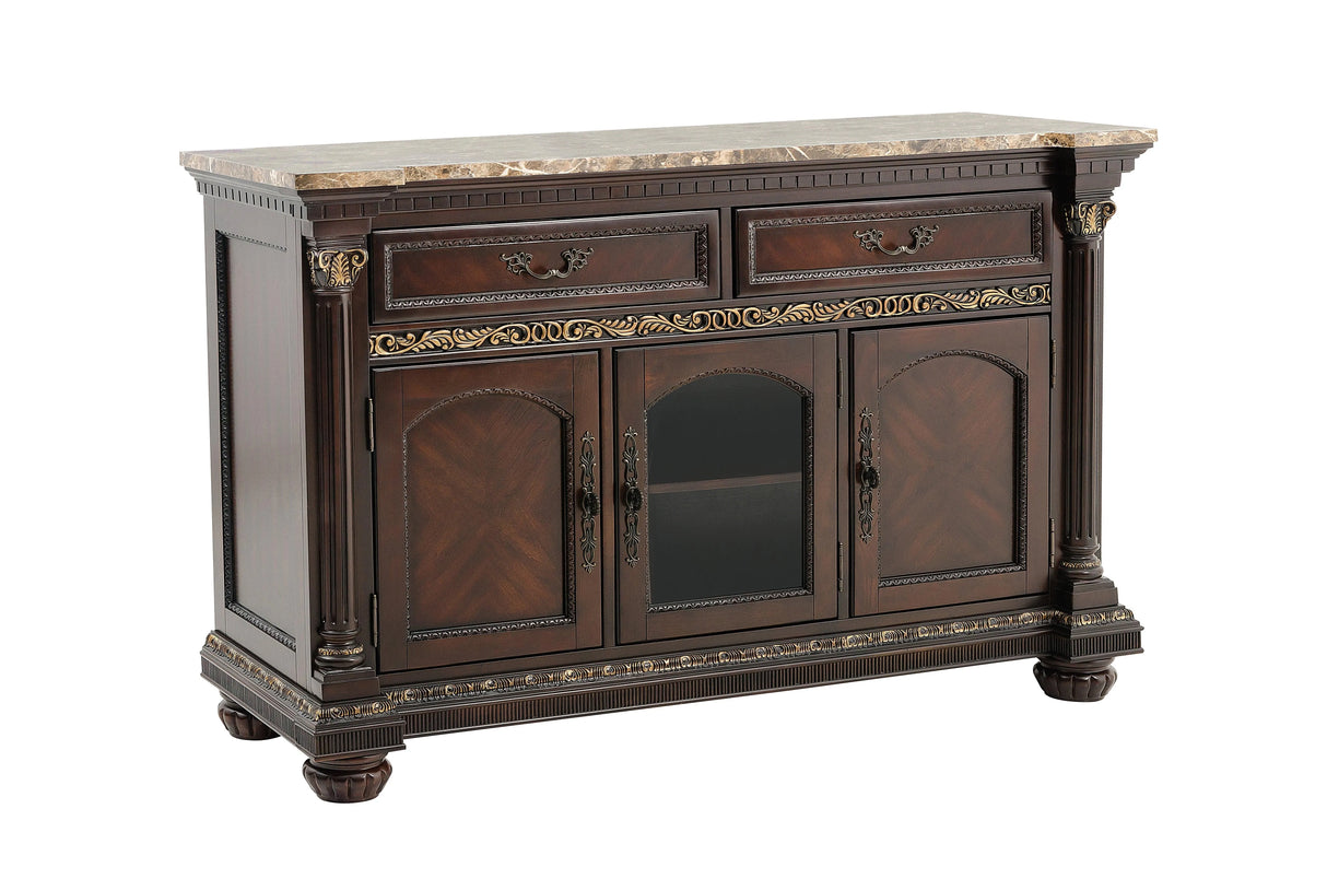 Russian Hill Warm Cherry Server by Homelegance at Eve Furniture