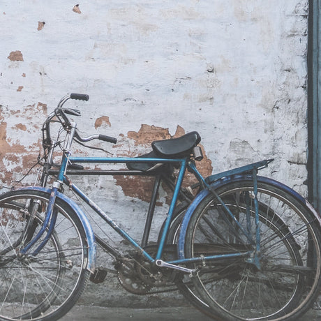 Rustic Bicycyle Scene by Shot By Clint Framed Photo Print Matted under Glass by Mercana at Eve Furniture