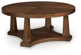 Rustic Plains Warm Brown Coffee Table by Ashley at Eve Furniture