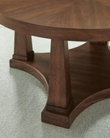 Rustic Plains Warm Brown Coffee Table by Ashley at Eve Furniture