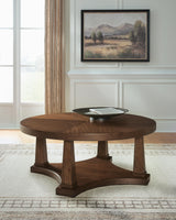 Rustic Plains Warm Brown Coffee Table by Ashley at Eve Furniture