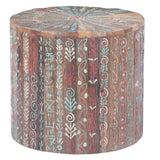 Rustic Roots 20" Hand Painted Round Side Table by Home Trends & Design at Eve Furniture