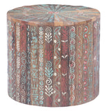 Rustic Roots 20" Hand Painted Round Side Table by Home Trends & Design at Eve Furniture