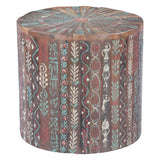 Rustic Roots 20" Hand Painted Round Side Table by Home Trends & Design at Eve Furniture