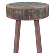 Rustic Roots 22" Hand Painted Round Side Table by Home Trends & Design at Eve Furniture