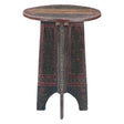 Rustic Roots 24" Hand Painted Round Side Table by Home Trends & Design at Eve Furniture
